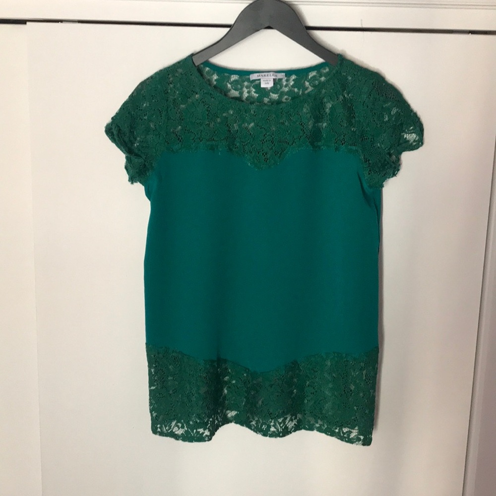 MARELLA Emerald Green Fuzzy Crewneck Sweater - Picture 10 of 12